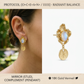 Botanical Axis #01 [11111] Universal Symphony | Dual-Dangle Earrings