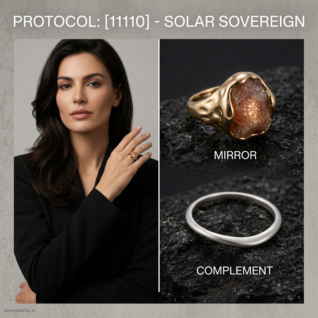 Western Origin R1 #02 [11110] Fearless Sovereign | Dual-Metal Ring Set