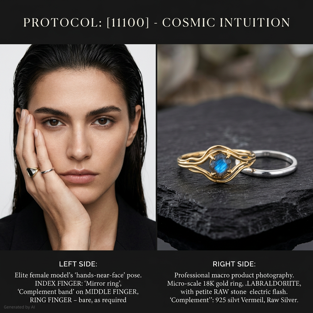 Western Origin R1 #04 [11100] Strategic Visionary | Dual-Metal Ring Set