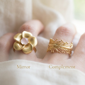 Botanical Axis #05 [11011] Sensitive Canopy | Rose Quartz Ring