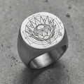 THE STRATEGY ARCHITECT | "OCean" Blueprint Bloom Protea Ring