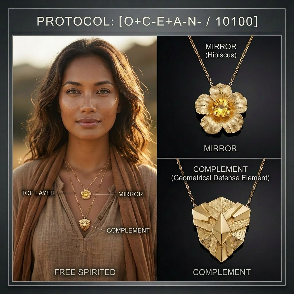 Botanical Axis #12 [10100] Unbound Energy | Dual Necklace Set