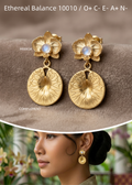 Botanical Axis #14 [10010] Dreaming in Light | Dual-Dangle Earrings