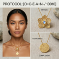 Botanical Axis #14 [10010] Dreaming in Light | Dual Necklace Set