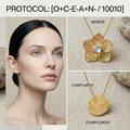 Botanical Axis #14 [10010] Dreaming in Light | Dual Necklace Set