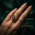 Botanical Axis #15 [10001] Silent Quasar | Amethyst Ring