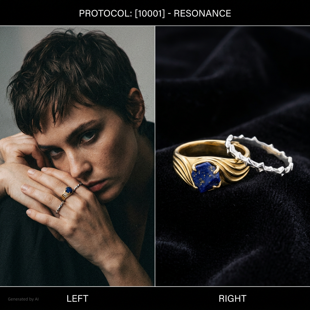 Western Origin R1 #15 [10001] Crystallized Emotion | Dual-Metal Ring Set
