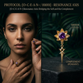 Botanical Axis #15 [10001] Crystallized Emotion | Dual-Dangle Earrings