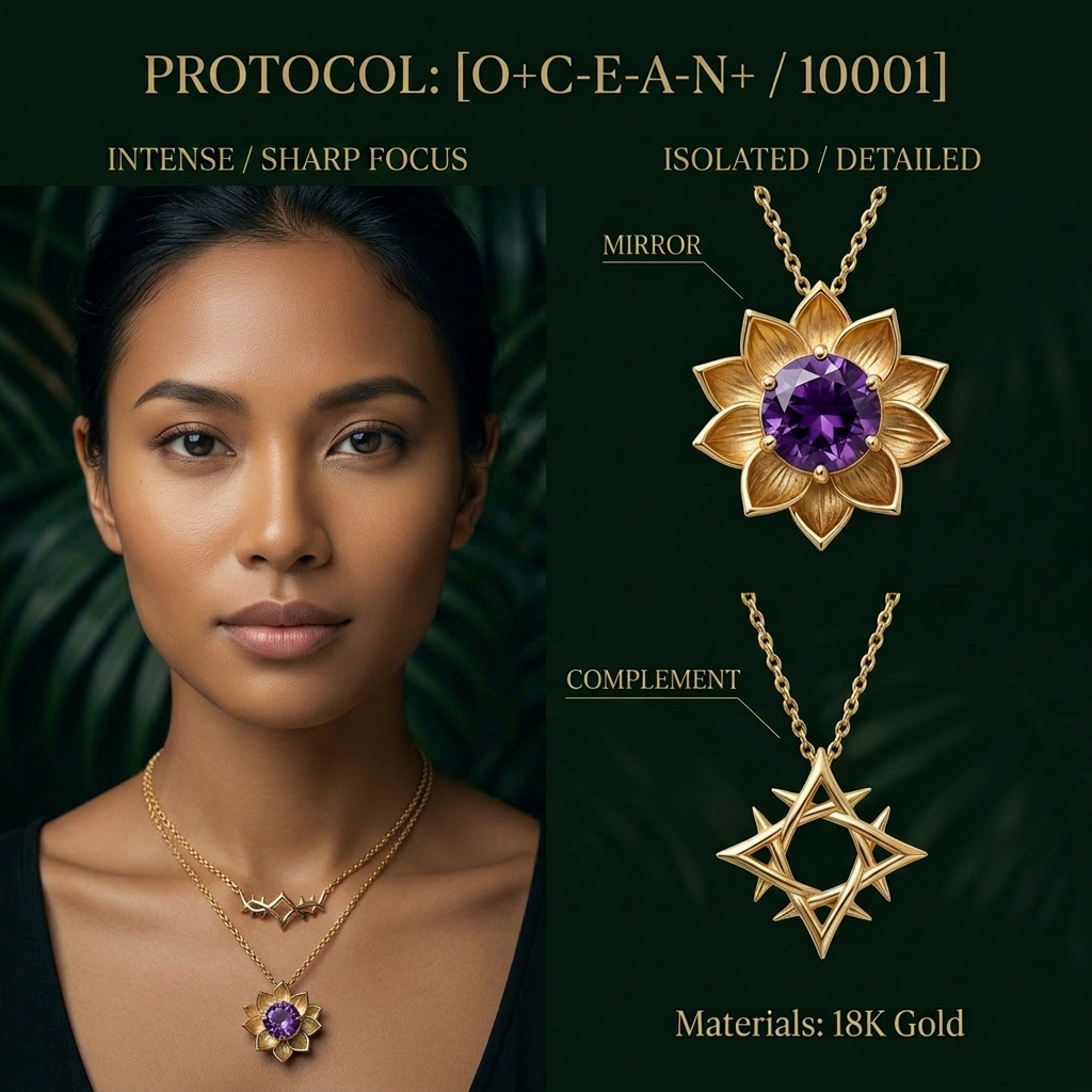 Botanical Axis #15 [10001] Crystallized Emotion | Dual Necklace Set