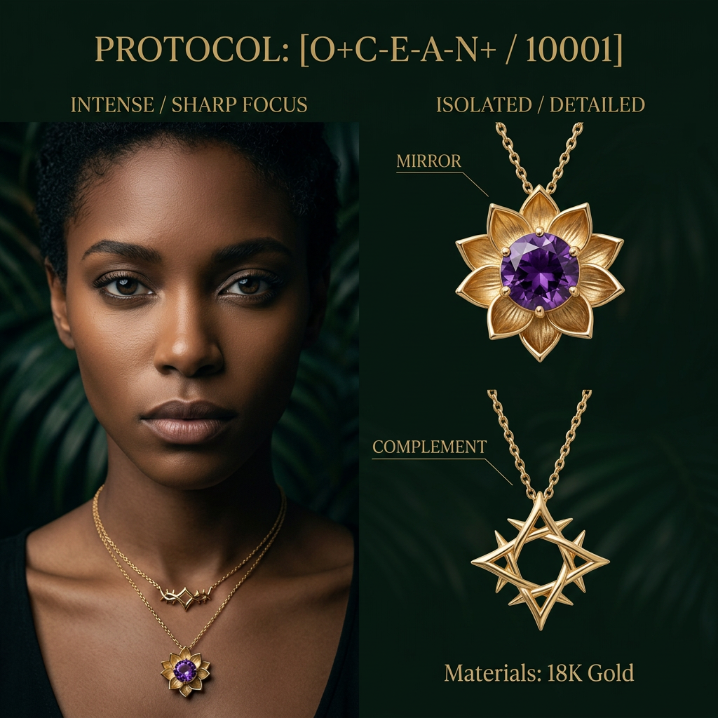 Botanical Axis #15 [10001] Crystallized Emotion | Dual Necklace Set