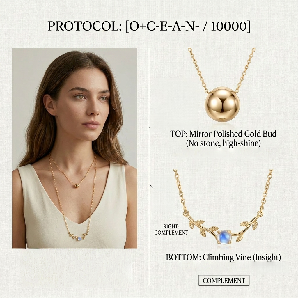 Botanical Axis #16 [10000] Ethereal Visionary | Dual Necklace Set