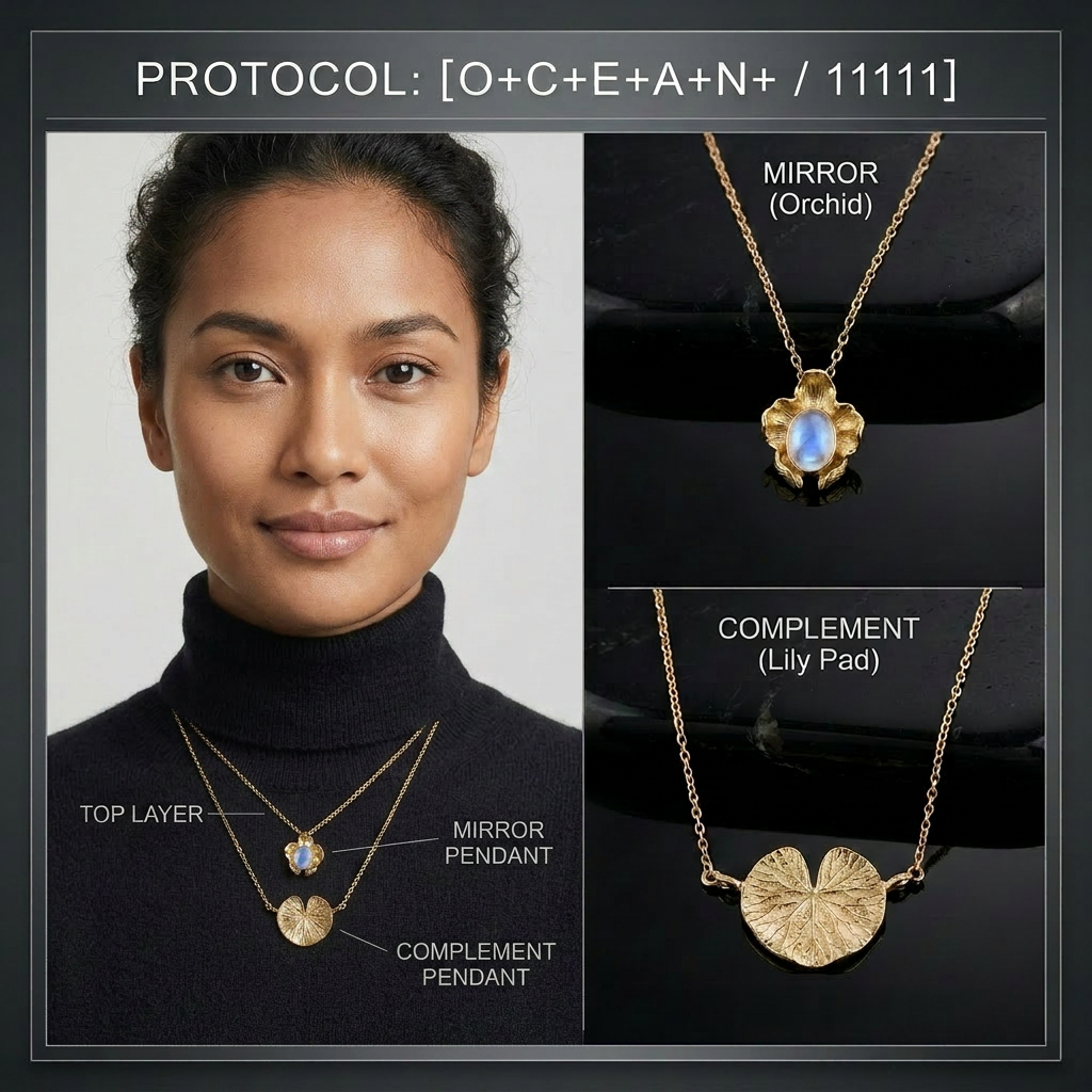 Botanical Axis #01 [11111] Universal Symphony | Dual Necklace Set