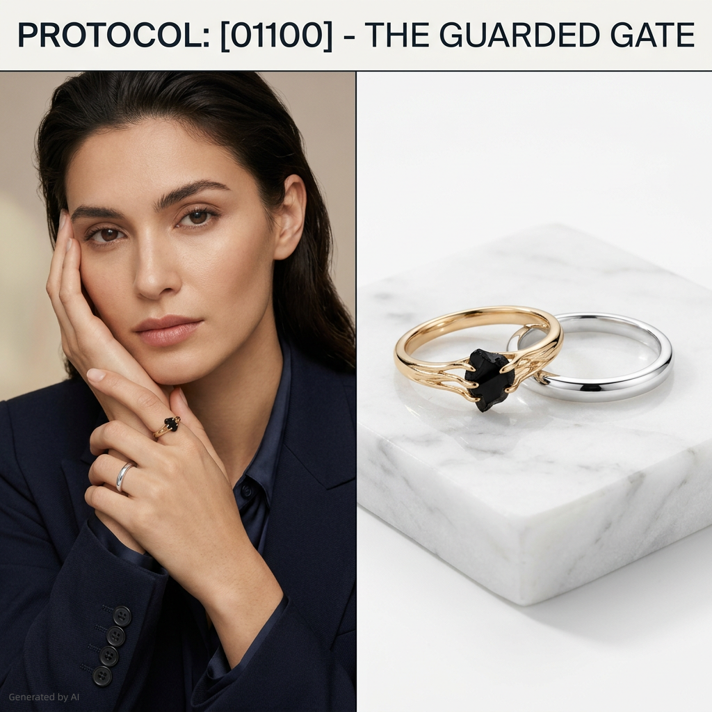 Western Origin R1 #20 [01100] The Guarded Gate | Dual-Metal Ring Set