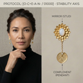 Botanical Axis #24 [01000] The Unshakeable Root | Dual-Dangle Earrings
