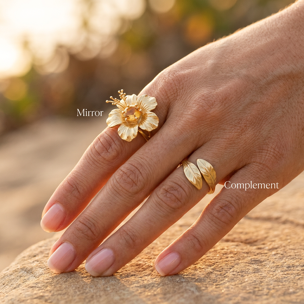 Botanical Axis #25 [00111] Vibrant Nurturer | Citrine Ring