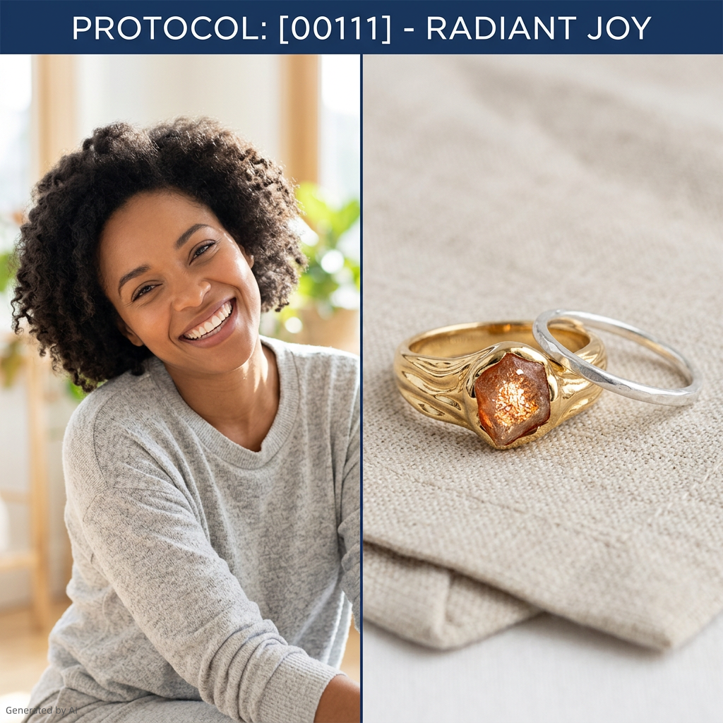 Western Origin R1 #25 [00111] Radiant Joy | Dual-Metal Ring Set
