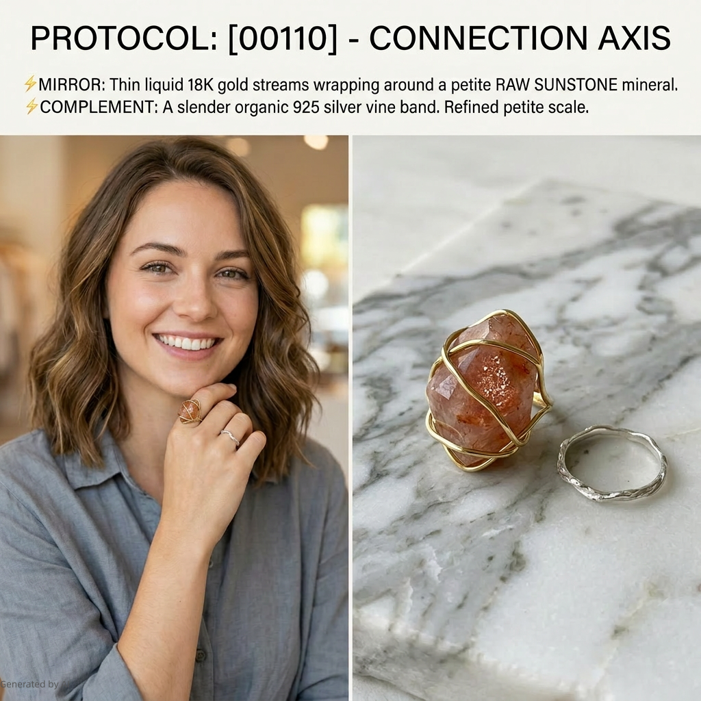 Western Origin R1 #26 [00110] Warm Connector | Dual-Metal Ring Set