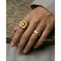 Botanical Axis #27 [00101] Spontaneous Bud | Citrine Ring