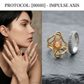 Western Origin R1 #27 [00101] Structured Impulse | Dual-Metal Ring Set