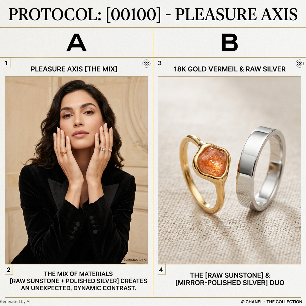 Western Origin R1 #28 [00100] Pragmatic Pleasure | Dual-Metal Ring Set