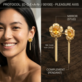Botanical Axis #28 [00100] Pragmatic Pleasure | Dual-Dangle Earrings
