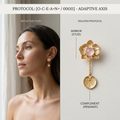 Botanical Axis #29 [00011] Adapting to Waves | Dual-Dangle Earrings