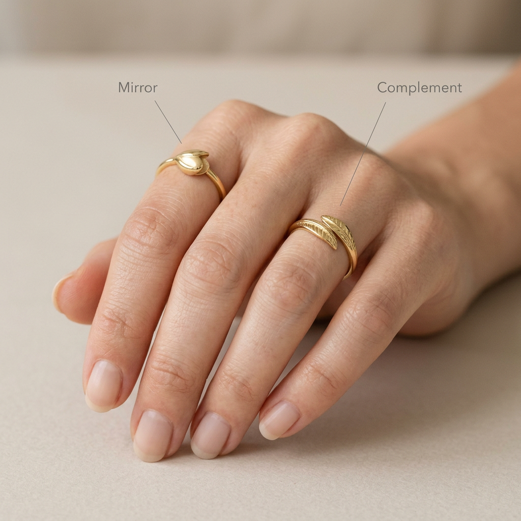 Botanical Axis #30 [00010] Humble Bud | Matte Gold Ring