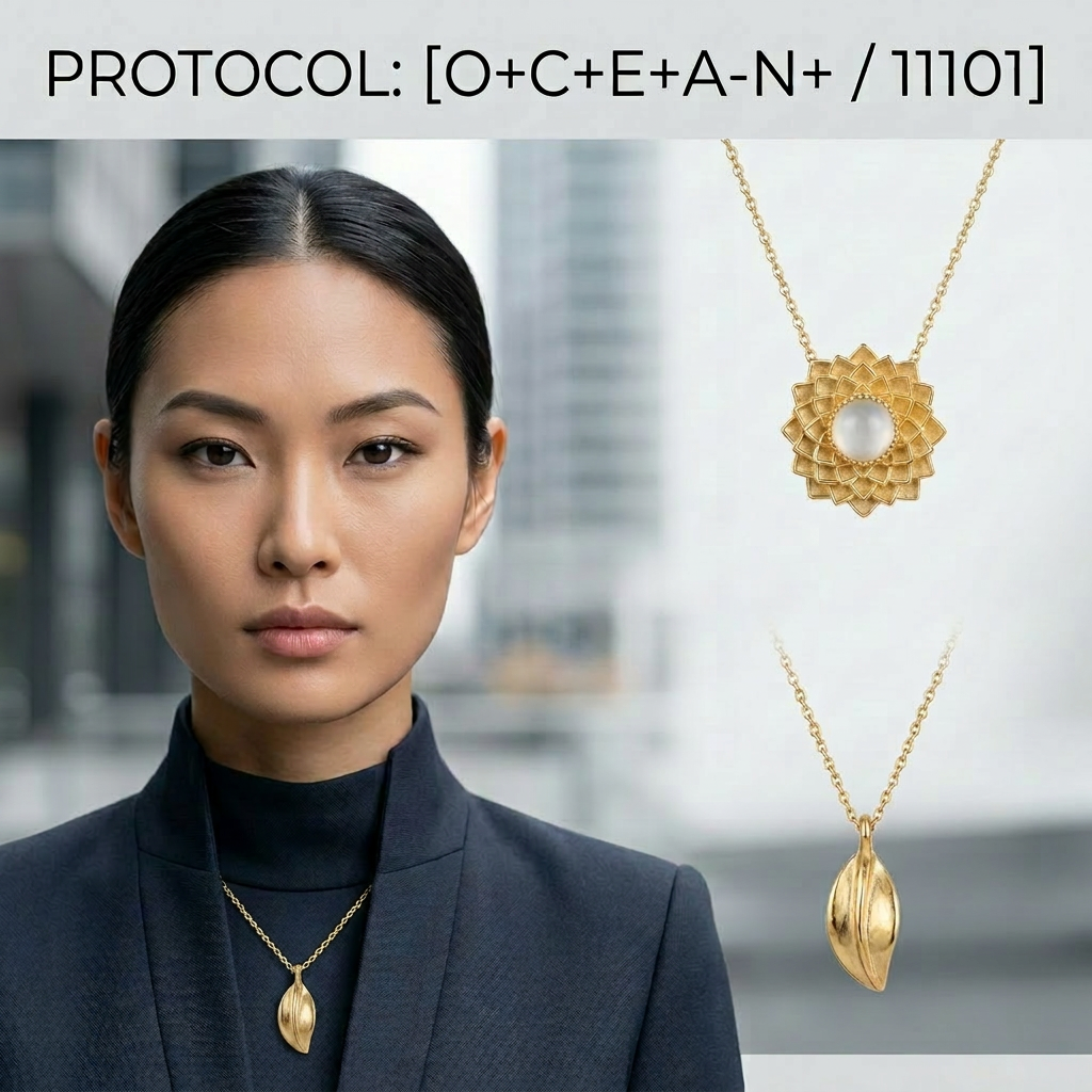 Botanical Axis #03 [11101] Disciplined Compassion | Dual Necklace Set