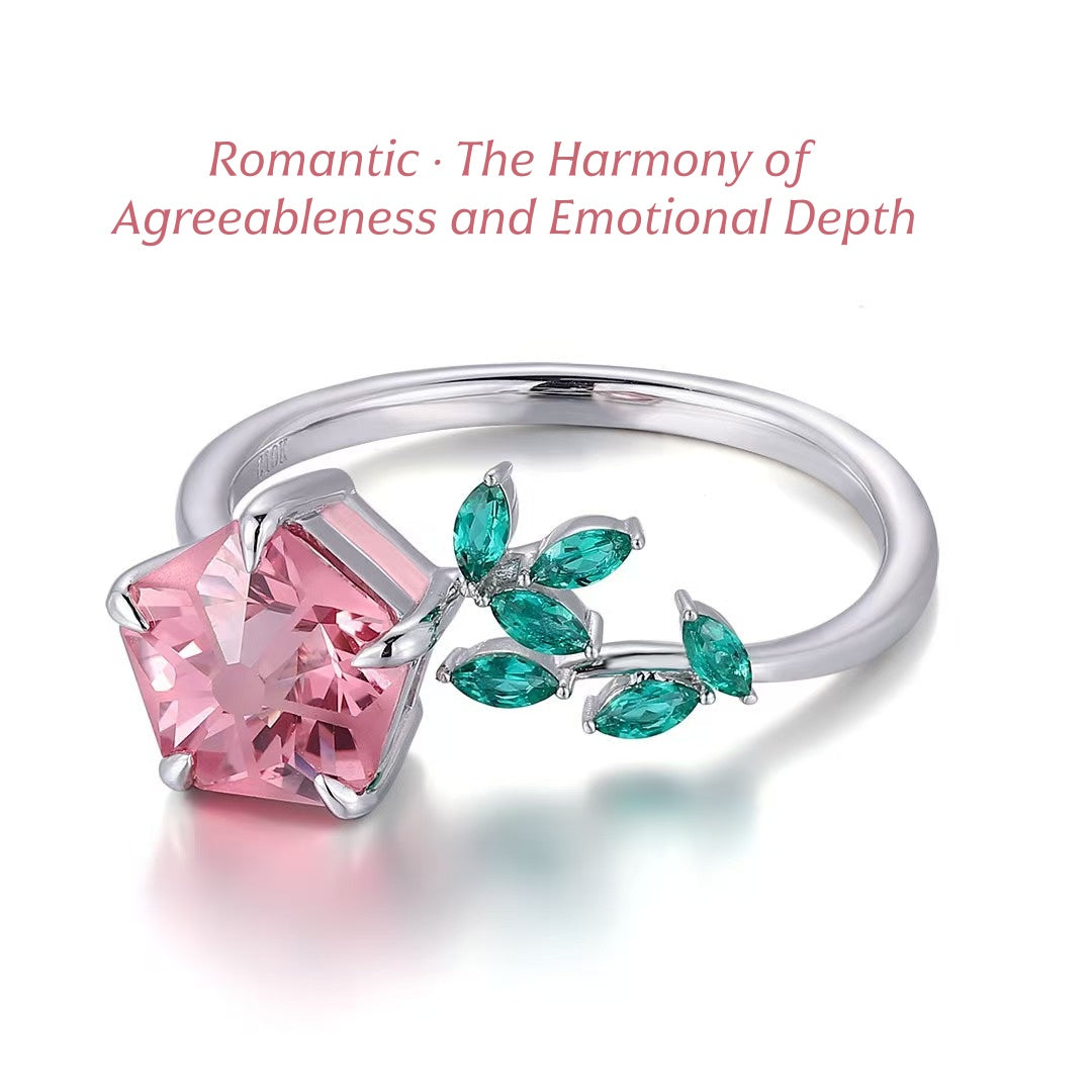 Customize Morganite Solitaire Ring in Silver Gold 8 Days Production Time