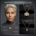 Botanical Axis #04 [11100] Strategic Throne | Dual Necklace Set