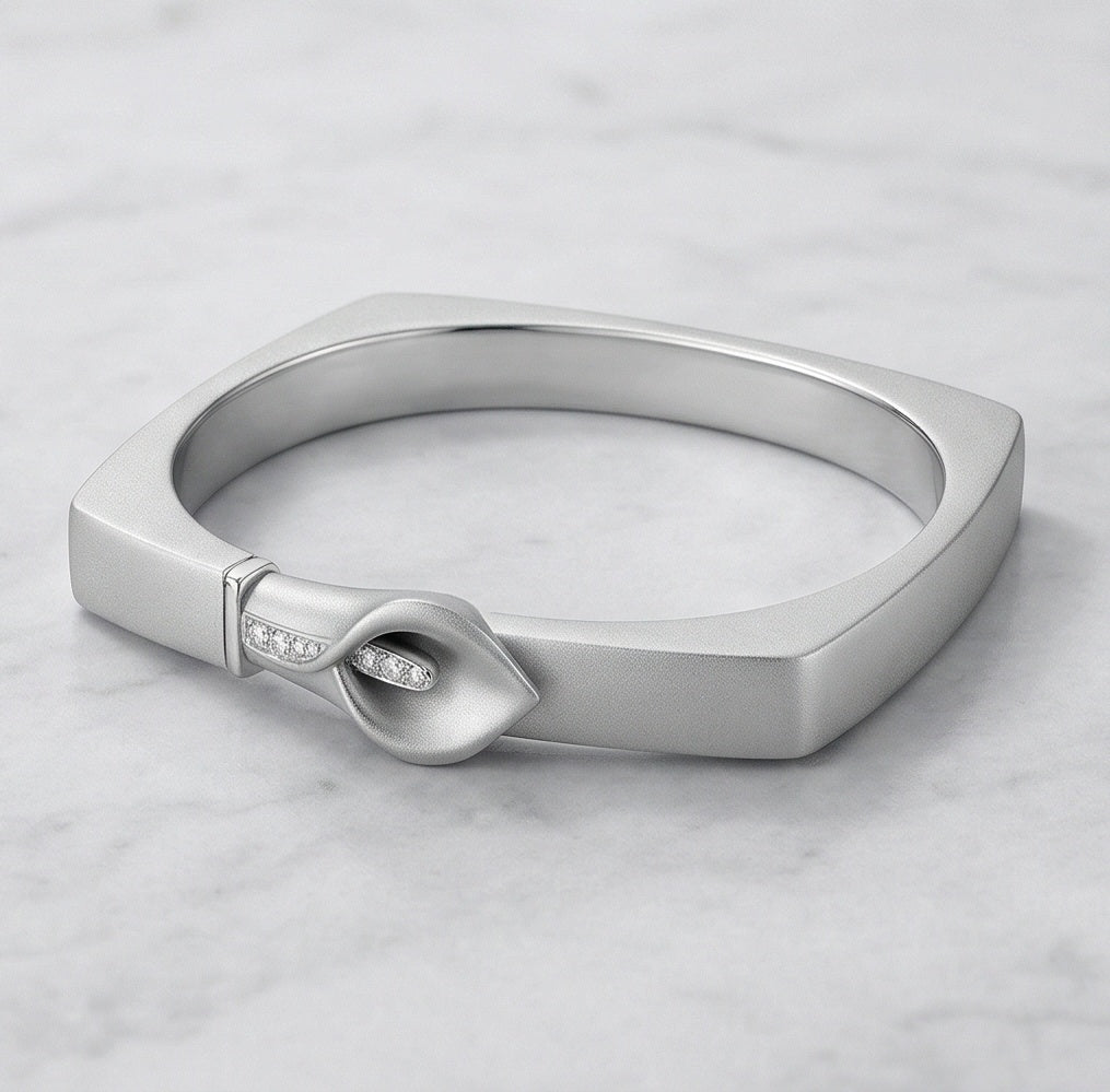 THE STOIC GUARDIAN | "oCean" Absolute Axis Calla Lily Bangle