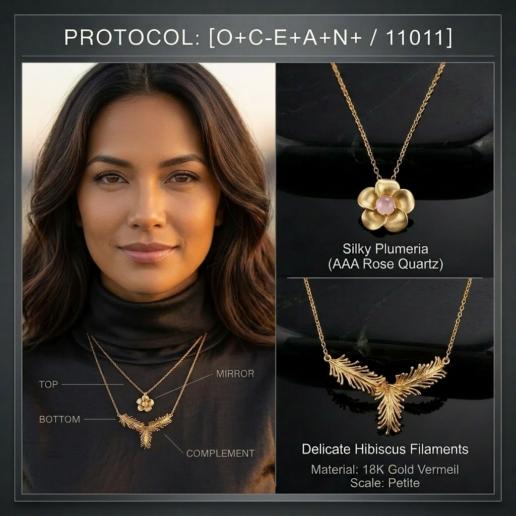Botanical Axis #05 [11011] Nurturing Spark | Dual Necklace Set
