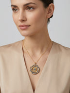 OCEAn | The Golden Orbit Sunflower Signature Necklace