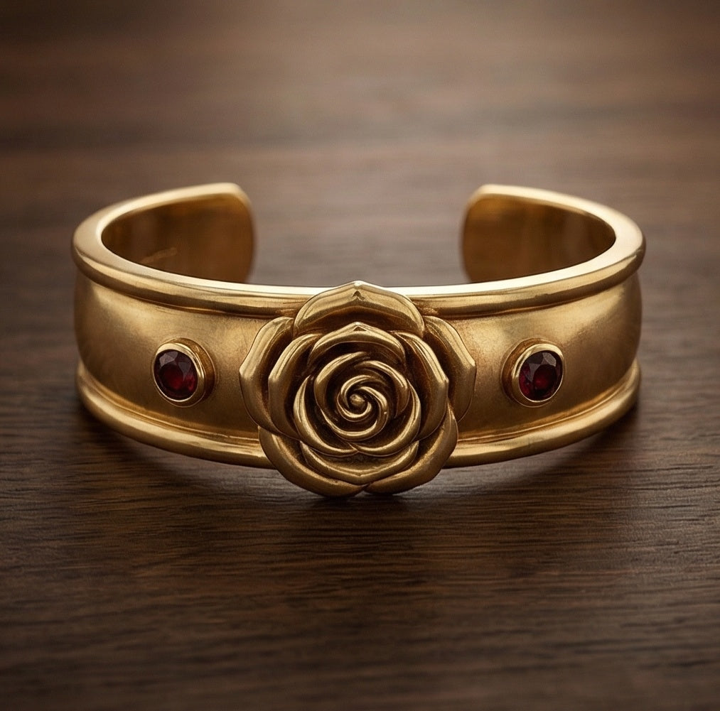 THE HARMONIOUS CAPTAIN | "oCEAn" Anchor Braid Rose Signet Cuff