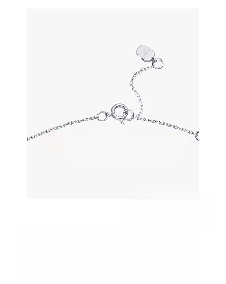 Spiritual Shadow Blue Sapphire Cultured Diamond Necklace, 2 Carats, 925 Silver