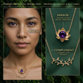 Botanical Axis #07 [11001] Deep Echo | Dual Necklace Set