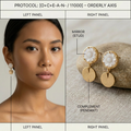 Botanical Axis #08 [11000] Blueprints of Peace | Dual-Dangle Earrings