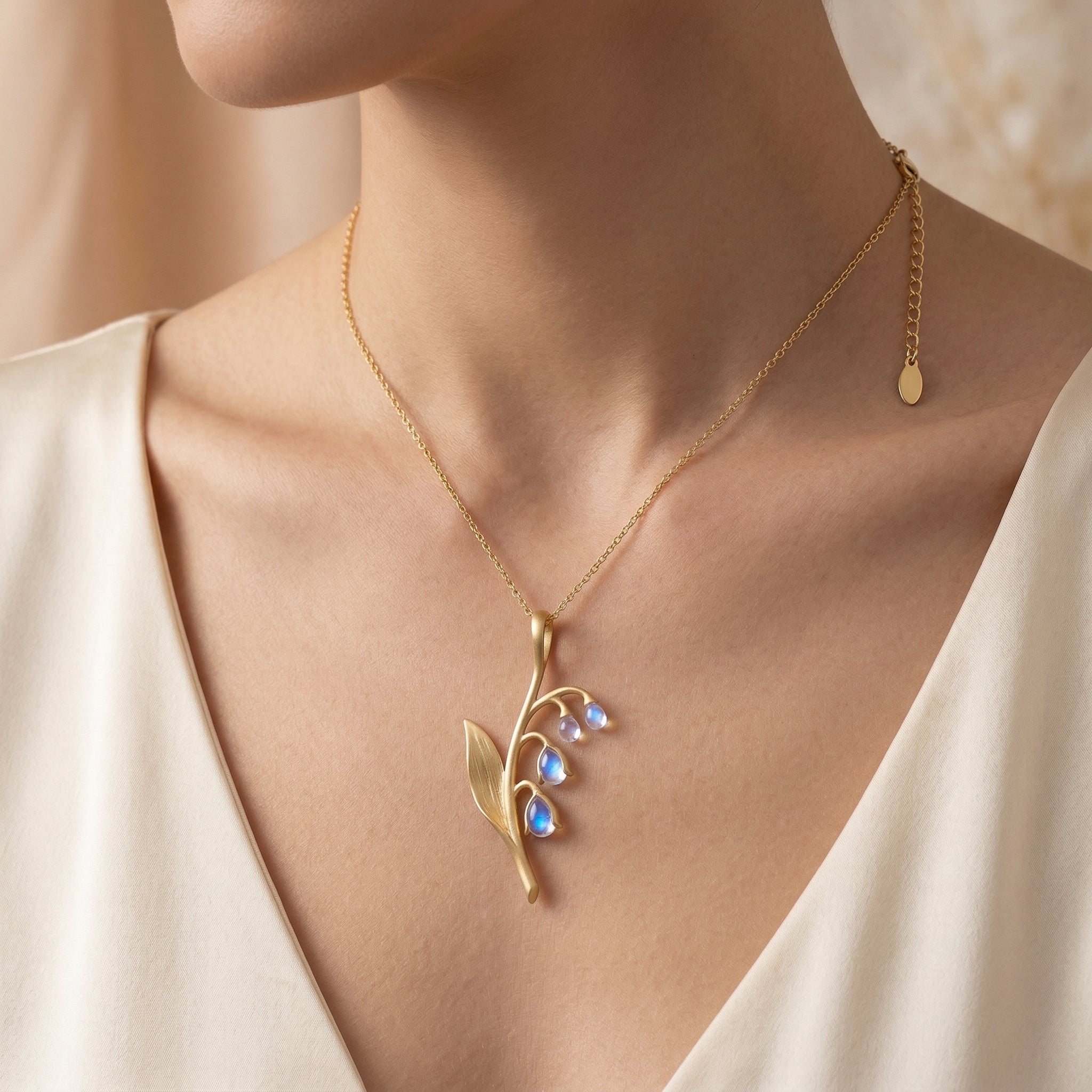 OceAn | The Ethereal Bloom Lily of the Valley Pendant