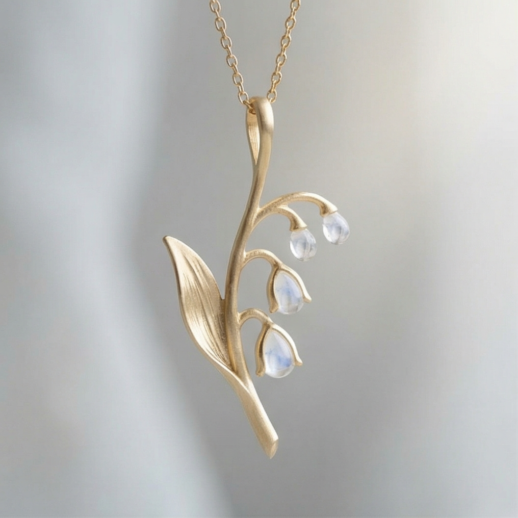 OceAn | The Ethereal Bloom Lily of the Valley Pendant