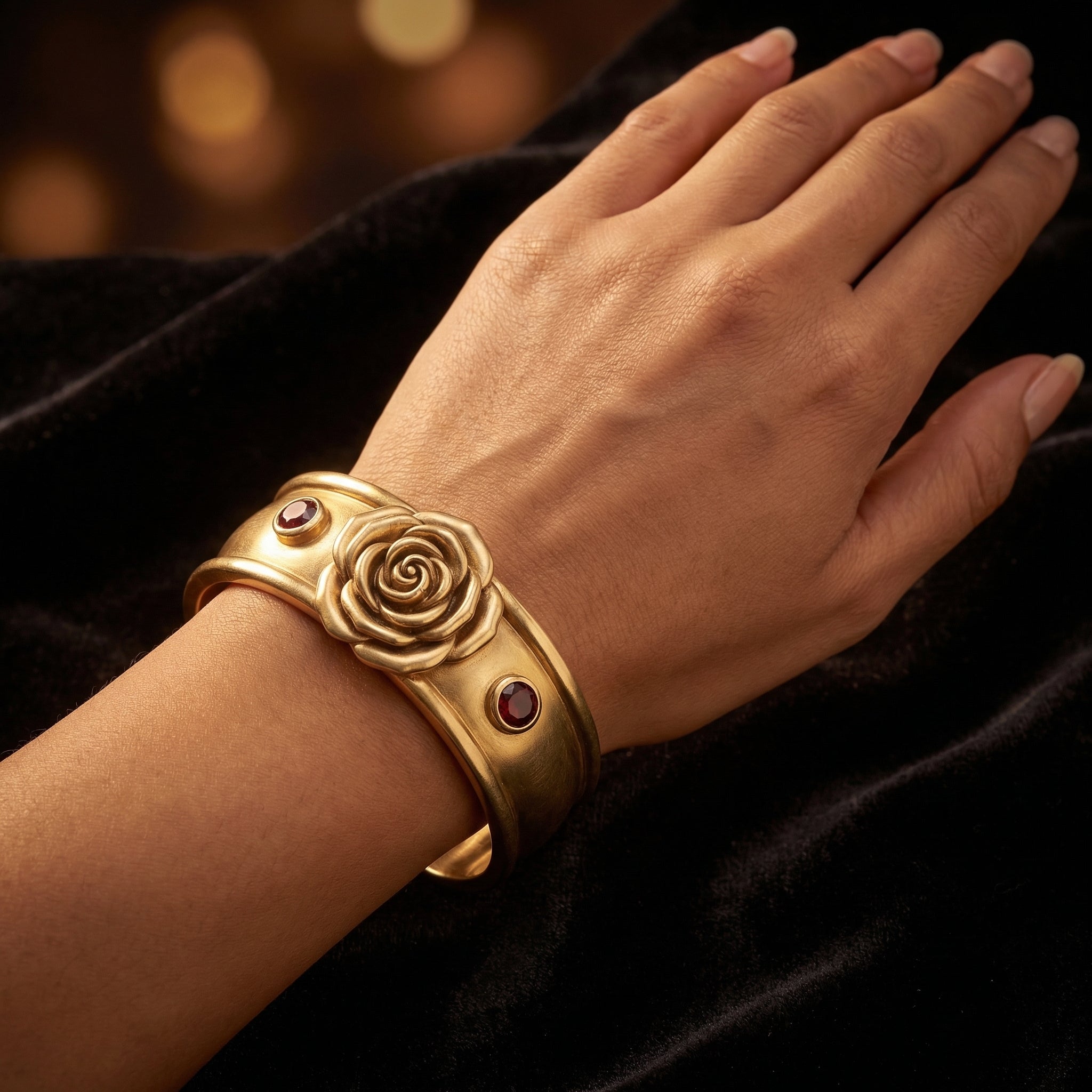 THE HARMONIOUS CAPTAIN | "oCEAn" Anchor Braid Rose Signet Cuff