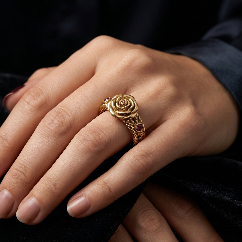 THE HARMONIOUS CAPTAIN | "oCEAn" Unity Bloom Woven Band Ring