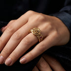 THE HARMONIOUS CAPTAIN | "oCEAn" Unity Bloom Woven Band Ring