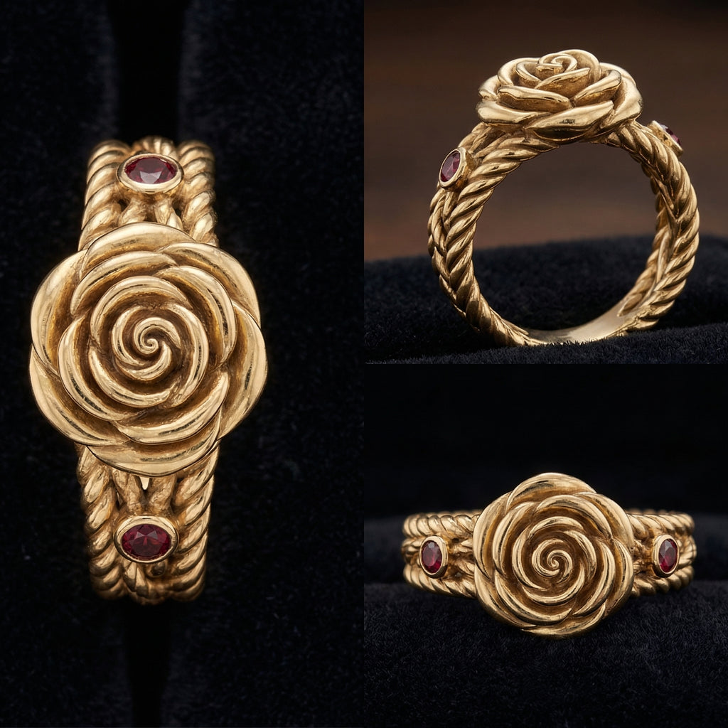 THE HARMONIOUS CAPTAIN | "oCEAn" Unity Bloom Woven Band Ring