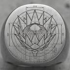 THE STRATEGY ARCHITECT | "OCean" Blueprint Bloom Protea Ring