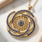 OCEAn | The Golden Orbit Sunflower Signature Necklace