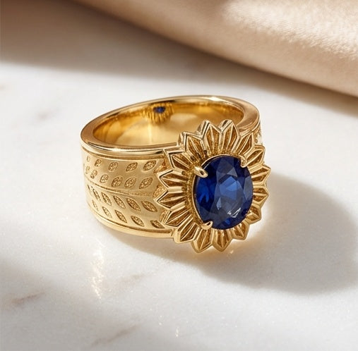 OCEAn | The Commander's Bloom Architectural Signet Ring
