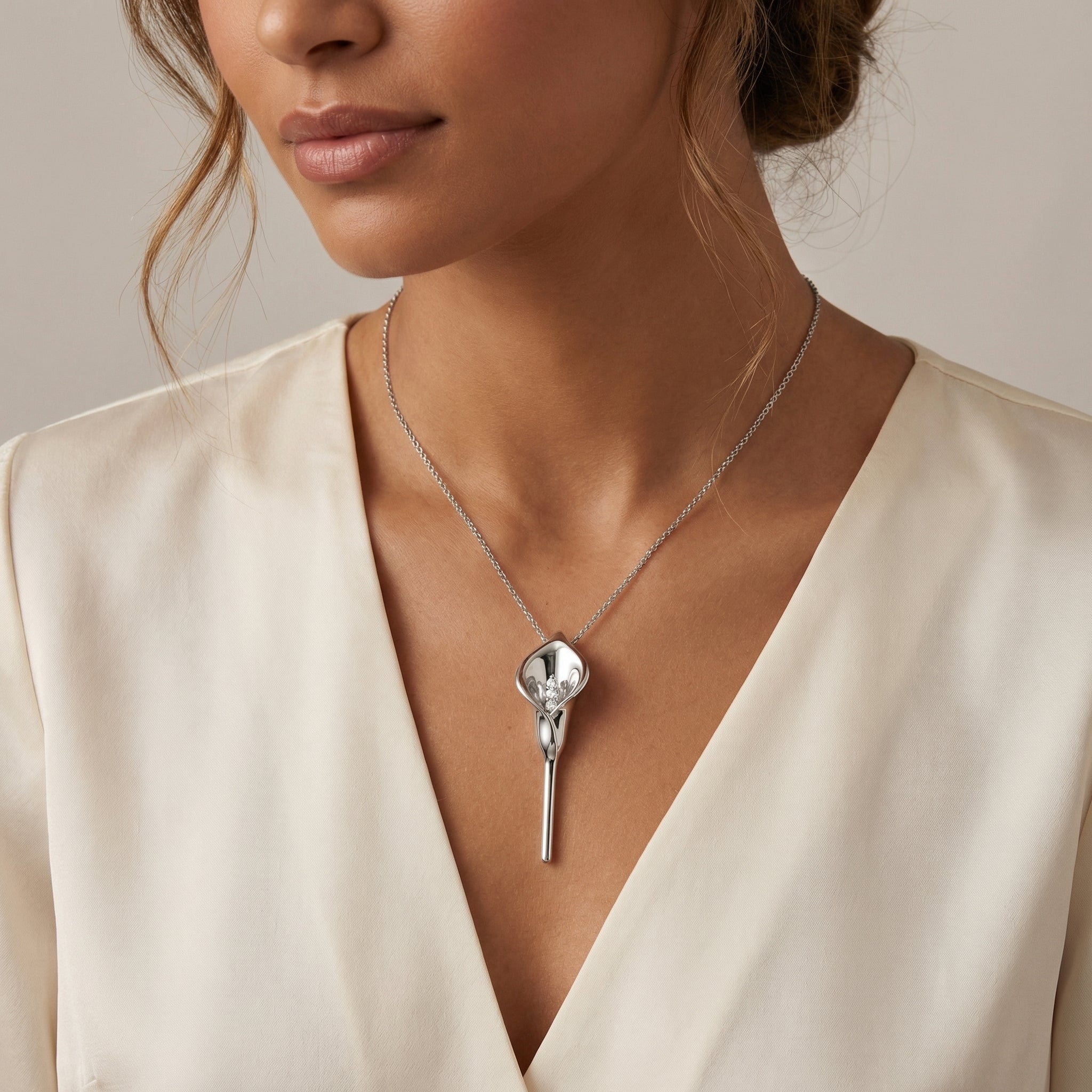 THE STOIC GUARDIAN | "oCean" Order of Axis Calla Lily Necklace